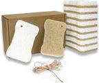 Organic Compostable Biodegradable Cellulose Sponges for Cleaning Kitchen Dishes/Sink/Pot/Potato, 10 Pack