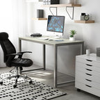 SHW 48-Inch Commercial-Grade Office Computer Desk, Maple