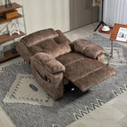 Big Man Power Lift Recliner for Elderly Adults 28 Inch Wide Seat, Lay Flat Lift Chair with Heat Massage, Arm Storage Cup Holders, USB Type C Charging, Oversized Recliner 400 lbs
