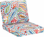 JMGBird Outdoor Cushion Tufted Pillow, Deep Seat Outdoor Chair Cushion Set 22"x22" Patio Cushions for Outdoor Furniture