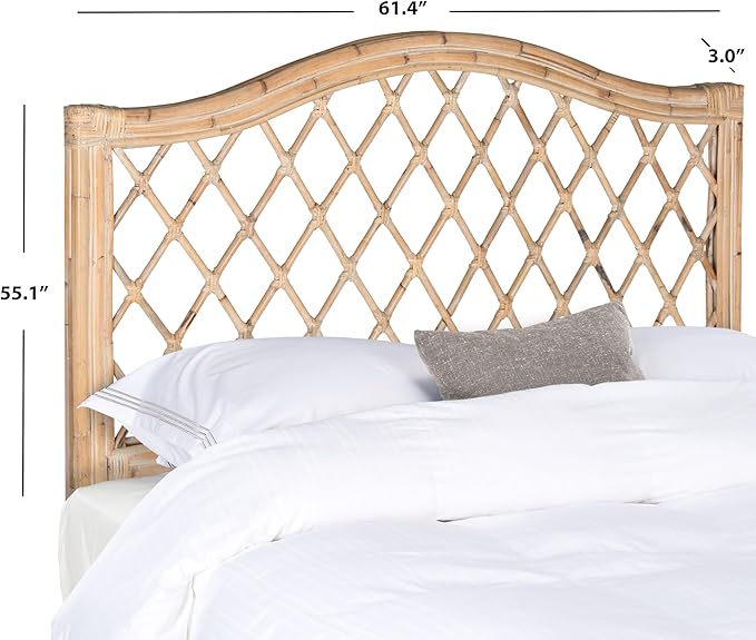 Safavieh Gabrielle Headboard, Queen, White Washed