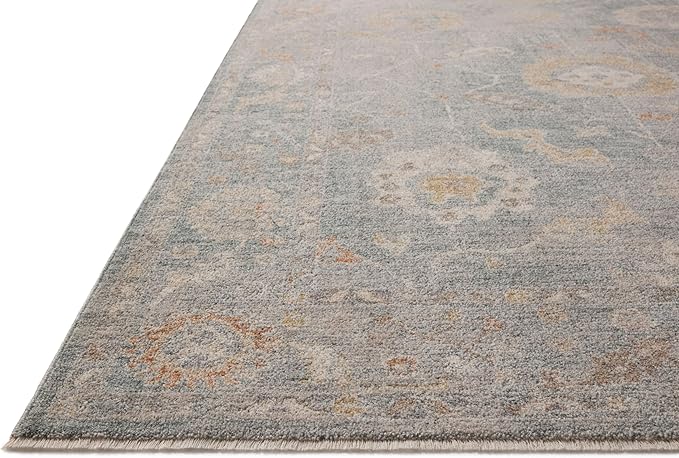 Loloi Chris Loves Julia Louisa Collection LOI-02 Ocean/Sunset 2'-7" x 14', .38" Pile Height, Runner Rug