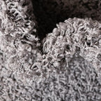Unique Loom Solid Shag Collection Area Rug (10' x 13' 11" Rectangle, Cloud Gray)
