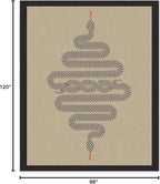 RUGGABLE x Jonathan Adler Machine Washable Modern Area Rug – Venom Neutral 8x10, Stain-Resistant, Non-Slip – Large Rugs for Living Room, Bedroom, Hallway, Entryway & Office–with Cushioned Pad