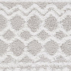 Livabliss Hapsburg Moroccan Shag Area Rug, 5'3" x 7'3", Light Gray