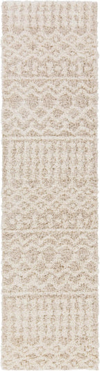 Livabliss Hapsburg Moroccan Shag Runner Area Rug,2'7" x 14',Beige