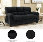 Signature Design by Ashley SimpleJoy Modern Sofa for Living Room, Black