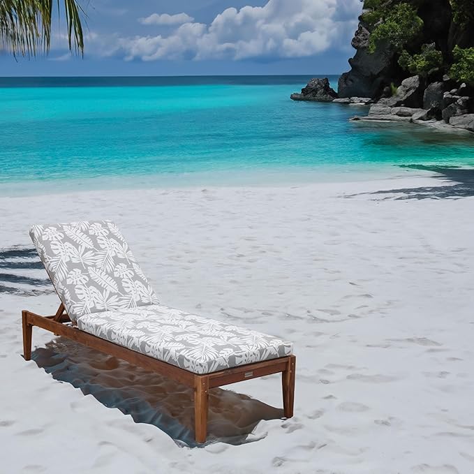 Tommy Bahama Chaise Cushion, 26" X 77" X 2.5", Tropical Chrome