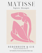 Matisse Art wall Décor Set of 3,Unframed sage Pink wall art,Truly Quality Canvas Prints for 11x14in,Art poster decoration for kitchen, bathroom,living room,bedroom