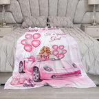 Birthday Blanket Birthday Gifts for Girls Women Pink Throw Blanket for Kids Adults Soft Warm Cozy Fleece Blanket for Couch Sofa Bed 60"x80"