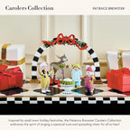 MACKENZIE-CHILDS Patience Brewster Carolers Figure Set, Cute Christmas Figurine Home Decor, 6 Pieces