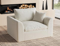 48.6" Single Sofa, Small Boneless Couches for Living Room, Cloud Couch for Bedroom, Office, Warm White