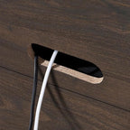 Henn&Hart 28" Fluted Wooden Accent Cabinet, Modern Ribbed Sideboard Buffet Cabinet with 2 Doors and an Adjustable Shelf for Living Room, Dining Room, Bedroom or Entryway, Alder Brown