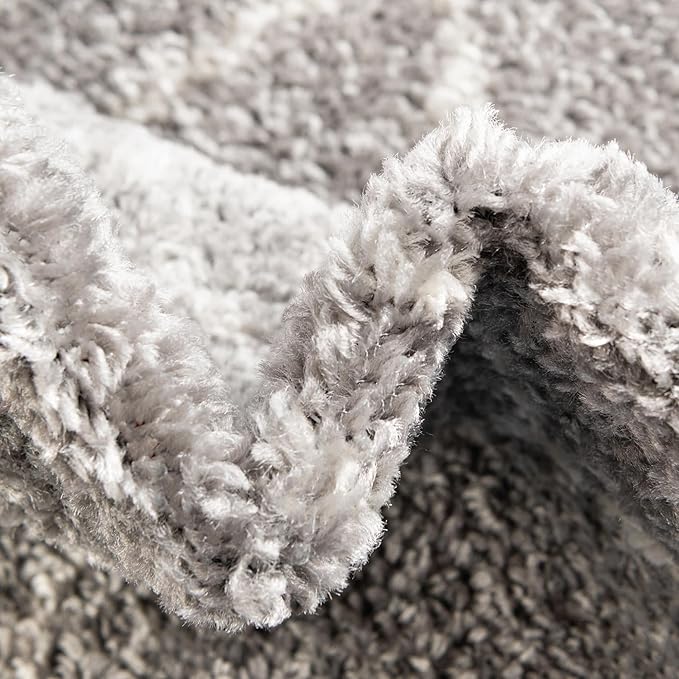 Unique Loom Trellis Frieze Collection Area Rug - Geometric (2' x 10' Runner, Light Gray/ Ivory)