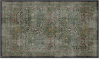 RUGGABLE x Morris & Co Washable Area Rug – Blackthorn Forest Green 3x5, Stain-Resistant, Non-Slip – Small Machine Washable Rugs for Living Room, Bedroom, Hallway, Entryway & Office–with Standard Pad