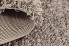 Unique Loom Solid Shag Collection Area Rug (8' Square, Cloud Gray)