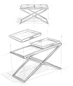 SIMPLIHOME Damien SOLID AGED ELM WOOD and Metal 50 inch Wide Modern Industrial Console Table in Distressed Natural Elm for the Living room Entryway and Bedroom