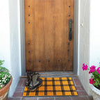 KAF Home - 17" x 30" Coir Doormat - Triple Stripe Grid