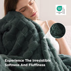 Bedsure GentleSoft King Size Blanket for Bed - Super Soft Cozy Blankets for Women Men Girls, Large Fuzzy Fleece Throw for Bedroom Decor, Mallard Green,108x90 Inches