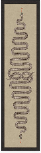 RUGGABLE x Jonathan Adler Machine Washable Modern Runner Rug – Venom Neutral 2.5x10, Stain-Resistant, Non-Slip – Washable Rug for Hallway, Entryway, Living Room & Kitchen–with Cushioned Pad