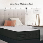 Signature Design by Ashley Limited Edition Firm 12 Inch Hybrid Mattress with Gel Memory Foam and Edge Support for Cool Sleep and Pressure Relief, King, Fiberglass Free, Mattress In A Box