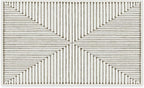 RUGGABLE x Jonathan Adler Machine Washable Modern Area Rug – Inkdrop Camel & Ivory 3x5, Stain-Resistant, Non-Slip – Small Rugs for Living Room, Bedroom, Hallway, Entryway & Office–with Cushioned Pad