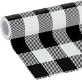 EasyLiner Peel & Stick Decor Removable Peel and Stick Wallpaper - Self Adhesive Decorative Shelf Paper for Cabinets, Walls, Resurfacing Projects - Adhesive Shelf Liner - 20in x 18ft - Black Gingham