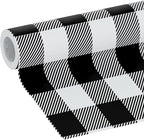 EasyLiner Peel & Stick Decor Removable Peel and Stick Wallpaper - Self Adhesive Decorative Shelf Paper for Cabinets, Walls, Resurfacing Projects - Adhesive Shelf Liner - 20in x 18ft - Black Gingham