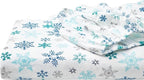 Eddie Bauer - Twin Sheets, Cotton Flannel Bedding Set, Brushed For Extra Softness, Cozy Home Decor (Tossed Snowflake, Twin)