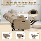 Manual Recliner Sofa Set Anti-Scratch 3 Seats Reclining, Sofa Couches with Side Pocket and Cupholders Wall Hugger Leather Couch for RV Living Room Home Theater Bedroom Apartment