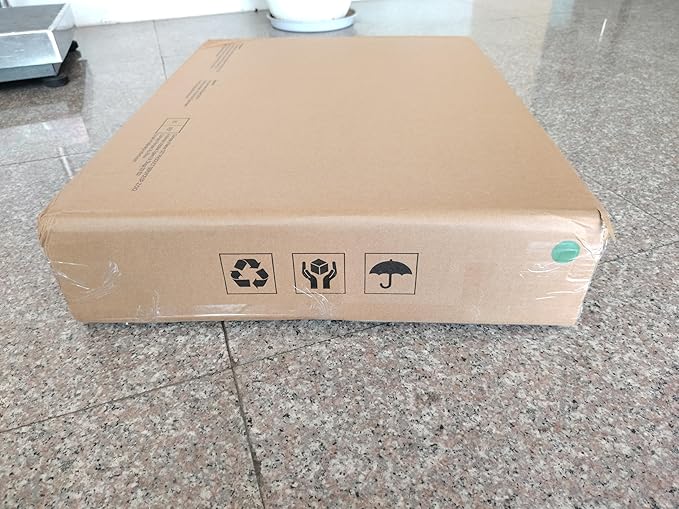 Tribesigns End Table with Storage, 3-Tier Side Table with Geometric Metal Design, Industrial Nightstand for Small Spaces, Living Room, Bedroom, Study Room (1, Rustic Brown)