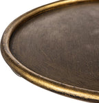 Metal Martini Cocktail Table, Antique Brass