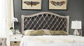 SAFAVIEH Home Collection Gabriella Antique Grey Wicker Headboard, Queen