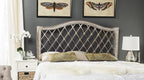 SAFAVIEH Home Collection Gabriella Antique Grey Wicker Headboard, Queen