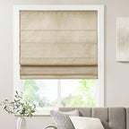 Madison Park Cordless Roman Shades Faux Silk Shade with Sheen 1-Panel Privacy, Room Darkening, Energy Efficient, Thermal Insulated Window Blind for Bedroom, Living Room Décor, 39"W x 64"H Como, Taupe