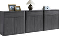 SICOTAS Buffet Cabinet with Storage - Accent Fluted Storage Cabinet with 6 Doors & 3 Drawers Sideboard Credenza Buffet Table Console Cabinets for Living Room Kitchen Dining Room Entryway Office