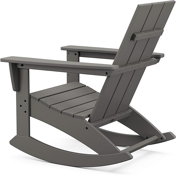 POLYWOOD® Modern Adirondack Rocking Chair, Green