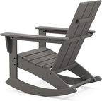 POLYWOOD® Modern Adirondack Rocking Chair, Green