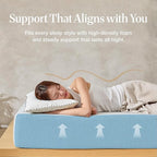 LIFEMENT Basic King Cooling Gel Infused Memory Foam Mattress in a Box | Medium Firm Bed, Fiberglass Free, Certified Pressure Relief Foam, Cooling Comfort Sleep, 6 Inch