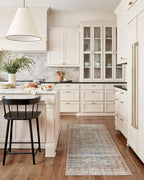 Loloi Chris Loves Julia Jules Collection JUL-05 Lagoon/Brick 2'-3'' x 3'-9'', .13" Pile Height, Accent Rug