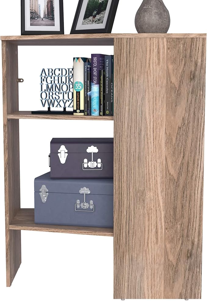 ClosetMaid SuiteSymphony Wood Corner Shelf Unit, 2 Shelves, Adjustable, Stacking, For Storage, Closet, Clothes, Shoes, Décor, Natural Gray