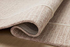 Loloi Chris Loves Julia Briggs Collection, Blush & Ivory, 9'-3" x 13' Area Rug – Minimal Gritted Design Area Rugs for Living Room Bedroom Entryway & Hallway No Shed High Traffic Home Decor Rug