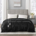 Beautyrest Heated Electric Blanket for Cold Weather, Fast Heating Heated Blanket, Auto Shut Off, Virtually Zero EMF, Multi Heat Setting, UL Certified, Black Full (84 inx80 in)