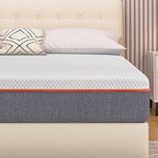 VECELO Charcoal Infused Memory Foam Califonia King Mattress 8 Inch, Medium Firm Califonia King Size Bed Mattress with Washable Cover, Pressure Relieve, Fresh Cooling Comfort
