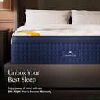 DreamCloud Premier Rest 14" King Mattress - Luxury Hybrid Memory Foam - 365 Night Trial - Premium Pressure-Relieving Layers - Forever Warranty - Mattress in a Box - CertiPUR-US Certified