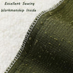 FUTEI Pack of 2 Moss Green Decorative Throw Pillow Covers 18x18 Inch Soft Cozy Solid Boucle Textured Cushion Case,Modern Home Decor for Couch Bed Living Room