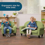 Children's Factory As We Grow Chair and Couch, Flexible Seating for Daycare or Preschool, Kids Reading Couch, Playroom Furniture, Sage