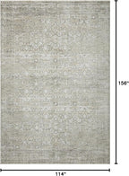 Loloi Amber Lewis Honora Collection HON-04 Grey/Beige 9'-6" x 13' Area Rug