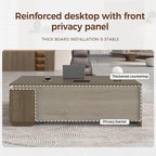 L-Shaped Executive Desk with Reversible Cabinets, Lockable Drawers & Cable Management – Large Wood Office Desk for Home or CEO Office(Walnut,63" L*32" W*30" H)