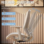 ELABEST T96 Mesh Office Chair,Ergonomic Computer Desk Chair,Sturdy Task Chair- Adjustable Lumbar Support & Armrests,Tilt Function,Comfort Wide Seat,Swivel Home Office Chair